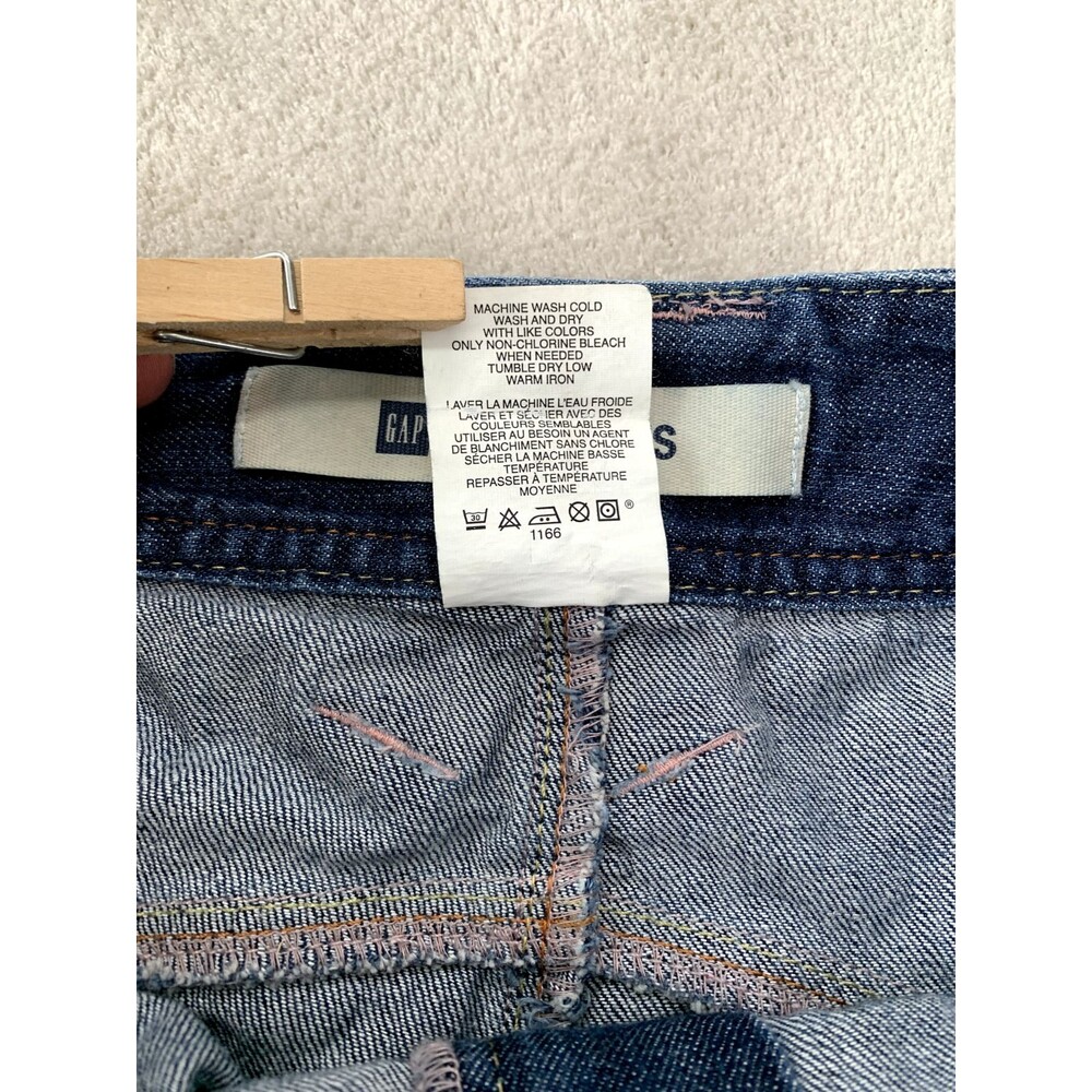 GAP Denim Skirt 4 Blue Flared 90s Retro Coquette Indie Sleaze Mini - Picture 6 of 11